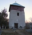 A korábbi ortodox templom 17. századi harangtornya