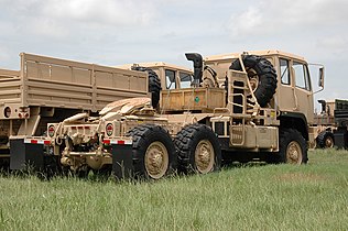 At the Sealy Texas production facility, a Stewart & Stevenson produced M1088 A1R MTV Tractor Truck