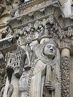 Detalle del Pórtico Real de Chartres.