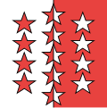スイスのヴァレー州の旗