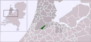 Aalsmeer na karti Nizozemske