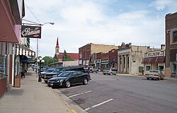 Central Avenue in downtown Long Prairie in 2007
