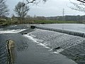 Image 16A weir on the River Calder, West Yorkshire (from River ecosystem)