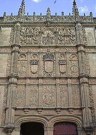 Fachada de las Escuelas Mayores de la Universidad de Salamanca (ca. 1520-1530).