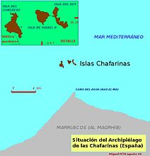 Localisation des îles Zaffarines.