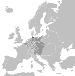 Location and borders of the Duchy of Holstein by 1789