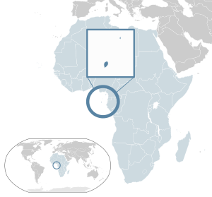 Ubicació de São Tomé i Príncipe