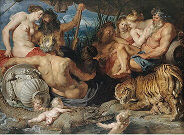 Pierre Paul Rubens, Les Quatre Continents, vers 1615, musée d'Histoire de l'art de Vienne