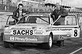 Company founder Erich Zakowski (right) and Martin Schanche pictured at the British Rallycross GP 1983 at Brands Hatch