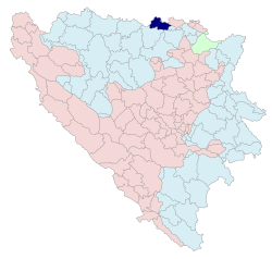 Location of Brod within Republika Srpska