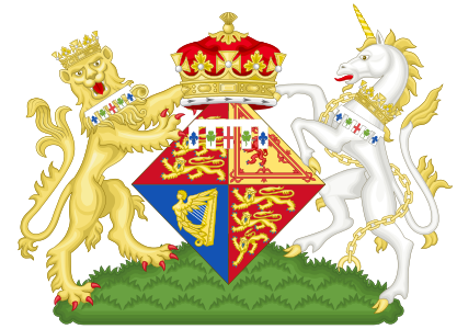 Brasão como Princesa do Reino Unido