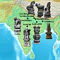Geographical spread of known capitals of the pillars of Ashoka.