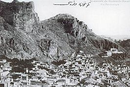 Gümüşhane op een Ottomaanse postkaart (1910)
