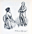 Image 24"Oh Edward! How can you?", a late-19th-century illustration from Sense and Sensibility (1811) by Jane Austen, a pioneer of the genre (from Romance novel)