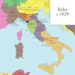 Mappa animata dell'Italia dal 1829 al 1871