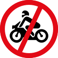 Motorcycles prohibited