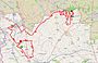 Carte de l'étape 2b du Triptyque des Monts et Châteaux 2014