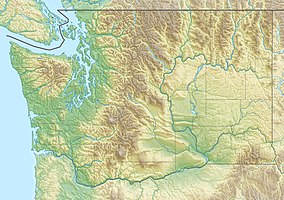 Map showing the location of North Cascades National Park