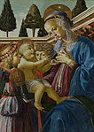 『授乳の聖母』 1467年-1469年制作。フィリッポ・リッピの『リッピーナ』と呼ばれる絵画に主題をとっている。