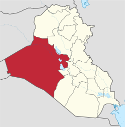 Location of アンバール県 Anbar Governorate