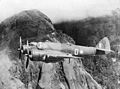 Image 10An Australian Beaufighter flying over the Owen Stanley Range in New Guinea in 1942 (from History of the Royal Australian Air Force)