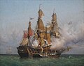 Image 43Kent battling Confiance, a privateer vessel commanded by French corsair Robert Surcouf in October 1800, as depicted in a painting by Garneray (from Piracy)