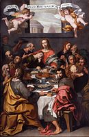 《最后的晚餐 (克雷斯皮)（英语：The_Last_Supper_(Crespi)）》是丹尼爾·克雷斯皮（英语：Daniele Crespi）於1624-1625年作於意大利布里安扎修道院