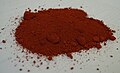 Gelsvai raudonas geležies oksido pigmentas
