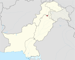 ناحیه پایتختی اسلام‌آباد در نقشهٔ پاکستان