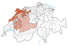Carte de l'Espace Mittelland