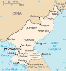 Corea del Nord - Mappa