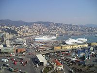 Panorama del porto dalla Lanterna