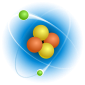 Um modelo pictórico de um átomo de Hélio