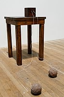 Performative installation by Joseph Beuys in the Tate Modern of London
