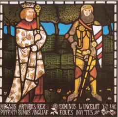 William Morris Rei Arthur e Sir Lancelot, (1862)