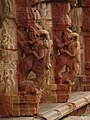 Yali pillars at Bhoganandishvara temple in Chikkaballapur district, Karnataka state, India