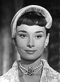 Audrey Hepburn i filmen Prinsesse på vift i 1953.