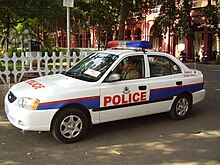 White police car