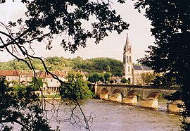 View of Lalinde and the Dordogne River