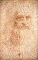 Leonardo da Vinci, Self-portrait as an old man,around 1512