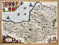 Image 14A map of the county in 1646, author unknown (from Somerset)