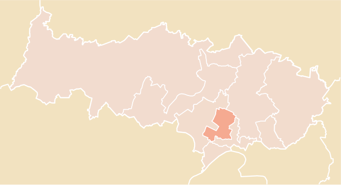 Carte de la quatrième circonscription du Val d'Oise de 1988 à 2012