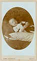 Death portrait of a child on a cushion, late 19th century