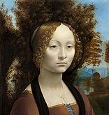 Ginevra de' Benci, c. 1474–1480, National Gallery of Art, Washington D.C.