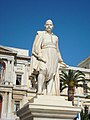 Statue of Andreas Miaoulis in Ermoupoli by Georgios Bonanos.