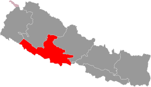 Location of Lumbini Province