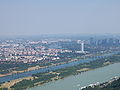 Vorne Donau, Mitte Neue Donau, hinten Alte Donau