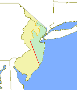 Jersey orientale - Localizzazione