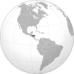 Honduras - Localizzazione