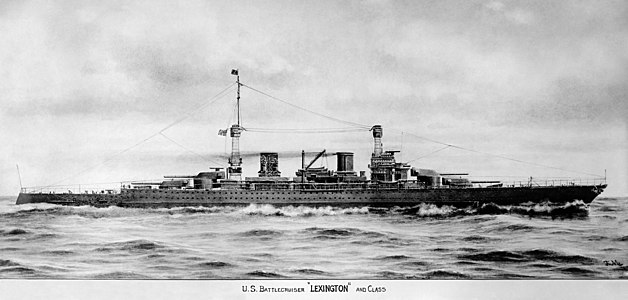 Design for the Lexington class battlecruiser, 1919